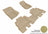 MAXpider Rubber Floor Mats for Wrangler/Wrangler JK [Covers Front & Rear Row, Tan] L1JP01101502