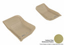 MAXpider Rubber Floor Mats for Wrangler/Wrangler JK [Covers Front Row, Tan] L1JP01111502