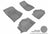 MAXpider Rubber Floor Mats for Wrangler/Wrangler JK [Covers Front & Rear Row, Gray] L1JP01201501