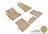 MAXpider Rubber Floor Mats for 2021 2020 2019 2018 2017 2016 2015 Jeep Renegade [Covers Front & Rear Row, Tan] L1JP01301502