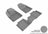 MAXpider Rubber Floor Mats for 2021 2020 2019 2018 2017 2016 2015 Jeep Cherokee [Covers Front & Rear Row, Gray] L1JP01501501