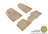 MAXpider Rubber Floor Mats for 2021 2020 2019 2018 2017 2016 2015 Jeep Cherokee [Covers Front & Rear Row, Tan] L1JP01501502
