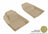 MAXpider Rubber Floor Mats for 2021 2020 2019 2018 2017 2016 2015 Jeep Cherokee [Covers Front Row, Tan] L1JP01511502
