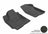 MAXpider Rubber Floor Mats for 2013 2012 2011 2010 Kia Forte [Covers Front Row, Black] L1KA01011509