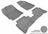 MAXpider Rubber Floor Mats for 2013 2012 Kia Rio [Covers Front & Rear Row, Gray] L1KA01401501