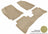 MAXpider Rubber Floor Mats for 2013 2012 Kia Rio [Covers Front & Rear Row, Tan] L1KA01401502