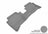 MAXpider Rubber Floor Mats for 2013 2012 Kia Rio [Covers Rear (2nd) Row, Gray] L1KA01421501
