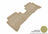 MAXpider Rubber Floor Mats for 2013 2012 Kia Rio [Covers Rear (2nd) Row, Tan] L1KA01421502