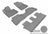 MAXpider Rubber Floor Mats for 2015 2014 Kia Sorento [Covers Front & Both Rear Rows, Gray] L1KA01601501