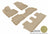 MAXpider Rubber Floor Mats for 2015 2014 Kia Sorento [Covers Front & Both Rear Rows, Tan] L1KA01601502