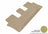 MAXpider Rubber Floor Mats for 2015 2014 Kia Sorento [Covers Rear (3rd) Row, Tan] L1KA01631502
