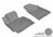 MAXpider Rubber Floor Mats for 2018 2017 2016 2015 2014 Kia Forte [Covers Front Row, Gray] L1KA01711501
