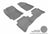 MAXpider Rubber Floor Mats for 2017 2016 2015 2014 Kia Rio [Covers Front & Rear Row, Gray] L1KA03701501