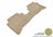 MAXpider Rubber Floor Mats for 2017 2016 2015 2014 Kia Rio [Covers Rear (2nd) Row, Tan] L1KA03721502