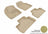 MAXpider Rubber Floor Mats for 2014 2013 2012 2011 2010 2009 2008 Land Rover LR2 [Covers Front & Rear Row, Tan] L1LR00101502