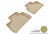 MAXpider Rubber Floor Mats for 2012 2011 2010 2009 2008 Land Rover LR2 [Covers Rear (2nd) Row, Tan] L1LR00121502