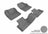 MAXpider Rubber Floor Mats for 2013 2012 Land Rover Range Rover Evoque [Covers Front & Rear Row, Gray] L1LR00601501
