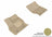 MAXpider Rubber Floor Mats for Range Rover/Range Rover Sport [Covers Front Row, Tan] L1LR01011502