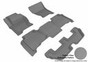 MAXpider Rubber Floor Mats for 2012 2011 2010 Land Rover LR4 [Covers Front & Both Rear Rows, Gray] L1LR01501501