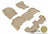 MAXpider Rubber Floor Mats for 2012 2011 2010 Land Rover LR4 [Covers Front & Both Rear Rows, Tan] L1LR01501502
