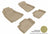MAXpider Rubber Floor Mats for Lexus [Covers Front & Rear Row, Tan] L1LX00601502