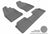 MAXpider Rubber Floor Mats for 2017 2016 2015 2014 2013 2012 2011 Lexus CT200h [Covers Front & Rear Row, Gray] L1LX02201501