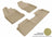 MAXpider Rubber Floor Mats for 2017 2016 2015 2014 2013 2012 2011 Lexus CT200h [Covers Front & Rear Row, Tan] L1LX02201502