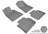 MAXpider Rubber Floor Mats for Lexus [Covers Front & Rear Row, Gray] L1LX02501501