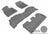 MAXpider Rubber Floor Mats for 2011 2010 2009 2008 Lexus LX570 [Covers Front & Both Rear Rows, Gray] L1LX03701501