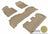 MAXpider Rubber Floor Mats for 2011 2010 2009 2008 Lexus LX570 [Covers Front & Both Rear Rows, Tan] L1LX03701502