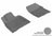 MAXpider Rubber Floor Mats for LX570/Land Cruiser [Covers Front Row, Gray] L1LX03711501