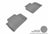 MAXpider Rubber Floor Mats for 2012 2011 2010 2009 2008 2007 Lexus LS460 [Covers Rear (2nd) Row, Gray] L1LX03821501