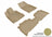 MAXpider Rubber Floor Mats for RX330/RX350 [Covers Front & Rear Row, Tan] L1LX03901502