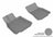 MAXpider Rubber Floor Mats for 2012 2011 2010 2009 2008 2007 Lexus LS460 [Covers Front Row, Gray] L1LX04011501