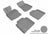 MAXpider Rubber Floor Mats for 2011 2010 2009 2008 Lexus LS600h [Covers Front & Rear Row, Gray] L1LX04201501