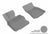 MAXpider Rubber Floor Mats for 2011 2010 2009 2008 Lexus LS600h [Covers Front Row, Gray] L1LX04211501