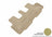MAXpider Rubber Floor Mats for GX460/4Runner [Covers Rear (3rd) Row, Tan] L1LX04331502