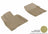 MAXpider Rubber Floor Mats for LX570/Land Cruiser [Covers Front Row, Tan] L1LX04411502