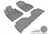 MAXpider Rubber Floor Mats for RX350/RX450h [Covers Front & Rear Row, Gray] L1LX04501501