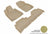 MAXpider Rubber Floor Mats for RX350/RX450h [Covers Front & Rear Row, Tan] L1LX04501502