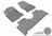 MAXpider Rubber Floor Mats for Lexus [Covers Front & Rear Row, Gray] L1LX05101501