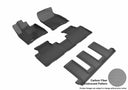 MAXpider Rubber Floor Mats for RX350L/RX450hL [Covers Front & Both Rear Rows, Gray] L1LX06001501