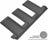 MAXpider Rubber Floor Mats for RX350L/RX450hL [Covers Rear (3rd) Row, Gray] L1LX06031501