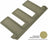 MAXpider Rubber Floor Mats for RX350L/RX450hL [Covers Rear (3rd) Row, Tan] L1LX06031502