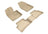 MAXpider Rubber Floor Mats for UX200/UX250h [Covers Front & Rear Row, Tan] L1LX06601502