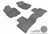 MAXpider Rubber Floor Mats for 2011 2010 2009 2008 2007 2006 Mercedes-Benz ML350 [Covers Front & Rear Row, Gray] L1MB00801501