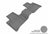 MAXpider Rubber Floor Mats for Mercedes-Benz [Covers Rear (2nd) Row, Gray] L1MB00821501