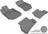 MAXpider Rubber Floor Mats for Mercedes-Benz [Covers Front & Rear Row, Gray] L1MB00901501