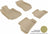 MAXpider Rubber Floor Mats for Mercedes-Benz [Covers Front & Rear Row, Tan] L1MB00901502