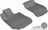 MAXpider Rubber Floor Mats for Mercedes-Benz [Covers Front Row, Gray] L1MB00911501